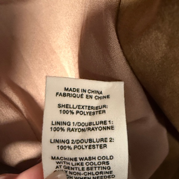 Avec Les Filles Tan Suede Trench Coat - Picture 4 of 4